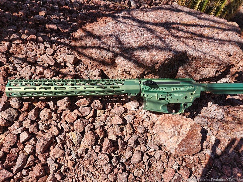 Custom AR15 Side Charging build kit Clover Green KG Gunkote-img-1
