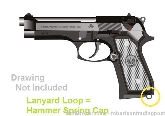 Beretta 92 96 Hammer Spring Cap Lanyard C56801 Pol-img-8