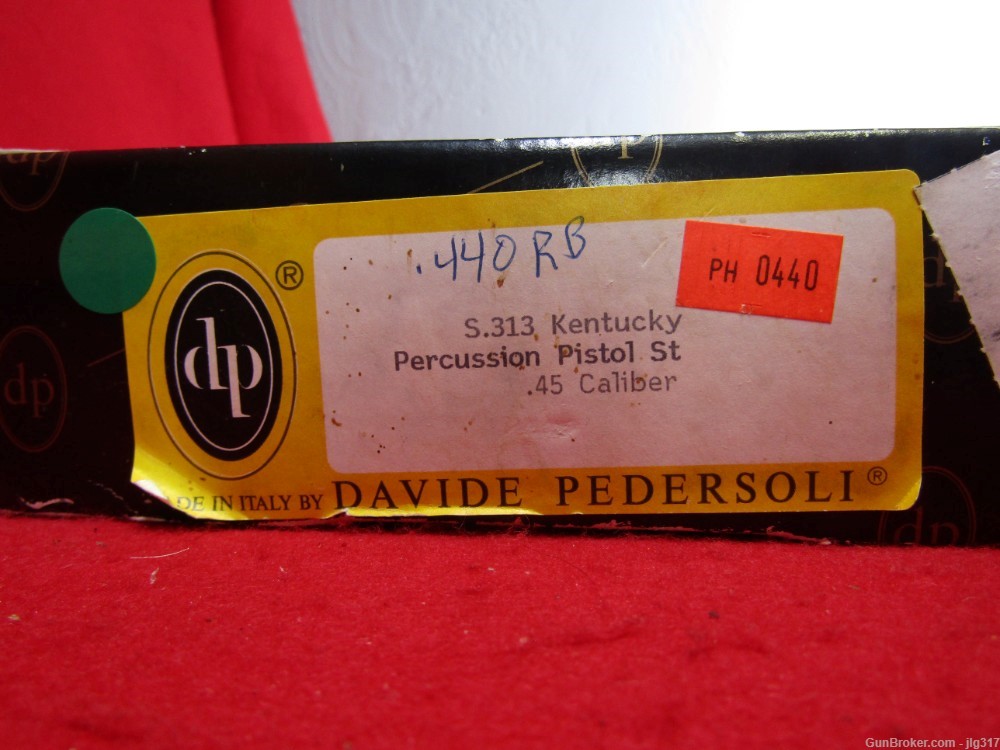 Pedersoli Kentucky 45 Cal Black Powder Percussion Pistol New in Box 5.313-img-15