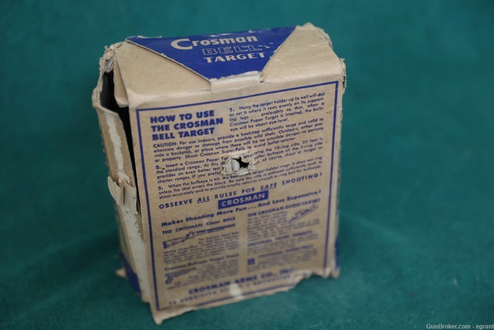 Vintage Crosman Bell target in box BB Gun -img-5