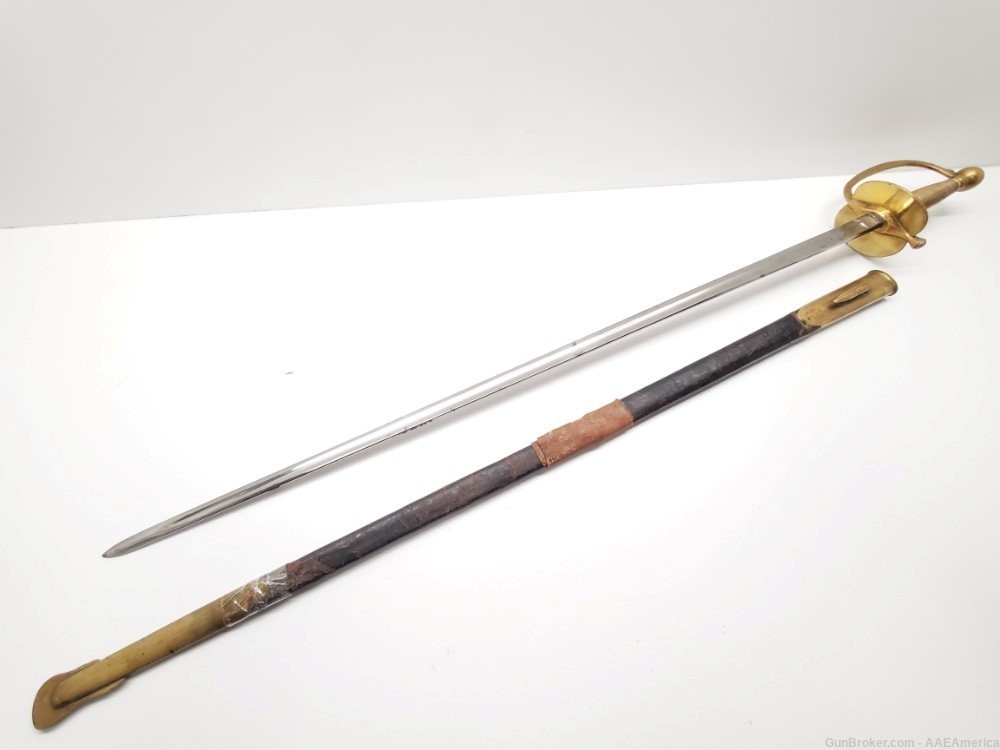 Civil War NCO Sword MFD By: C. Roby Dated 1863-img-0