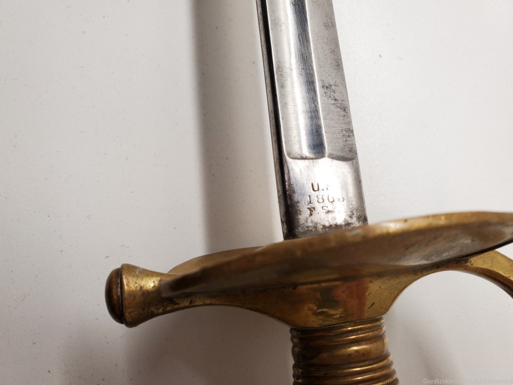 Civil War NCO Sword MFD By: C. Roby Dated 1863-img-16