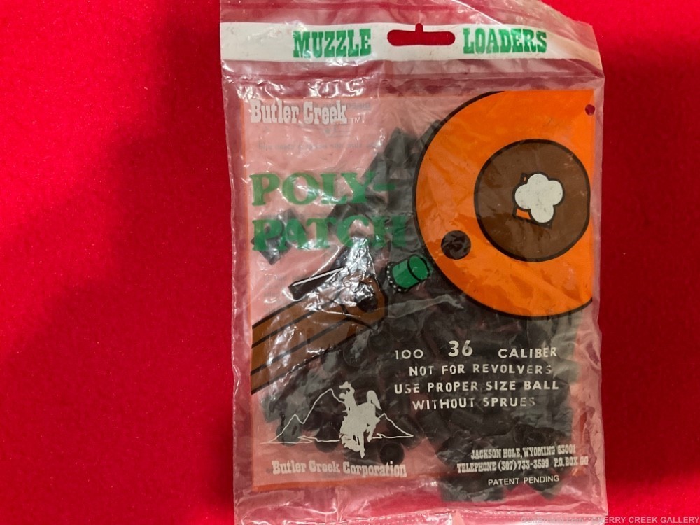 Vintage polypatch muzzleloader 36 poly patch butler creek black powder-img-0