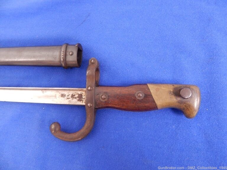 1877 French Gras Rifle Bayonet with Scabbard-img-7