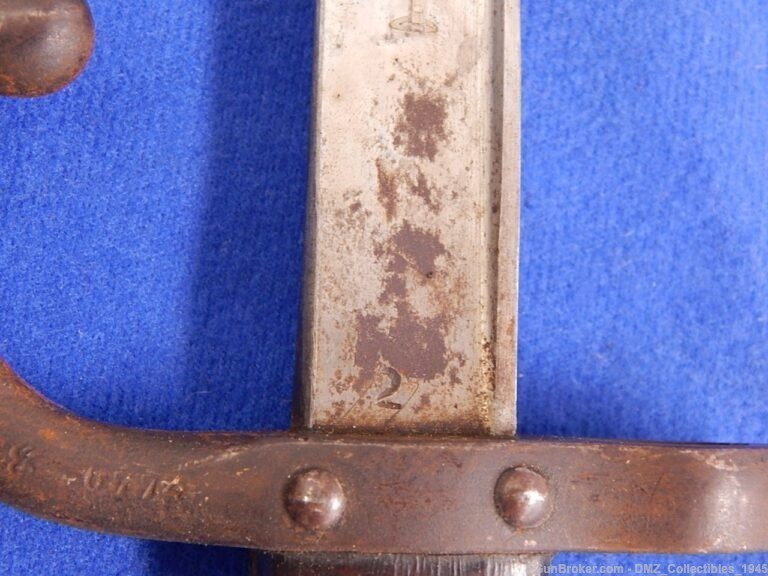 1877 French Gras Rifle Bayonet with Scabbard-img-9