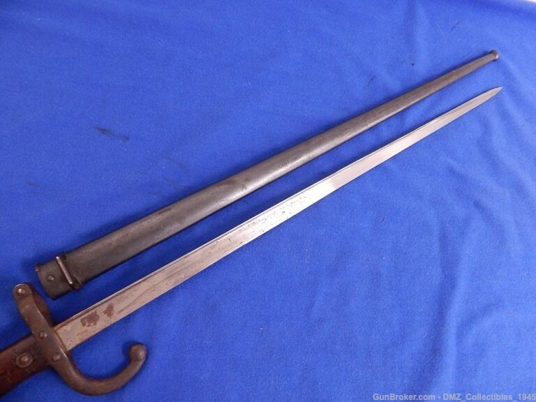 1877 French Gras Rifle Bayonet with Scabbard-img-2