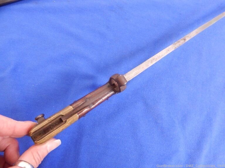 1877 French Gras Rifle Bayonet with Scabbard-img-3