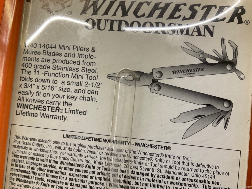 Vintage NEW WINCHESTER multi tool knife box pliers screwdriver keychain -img-4