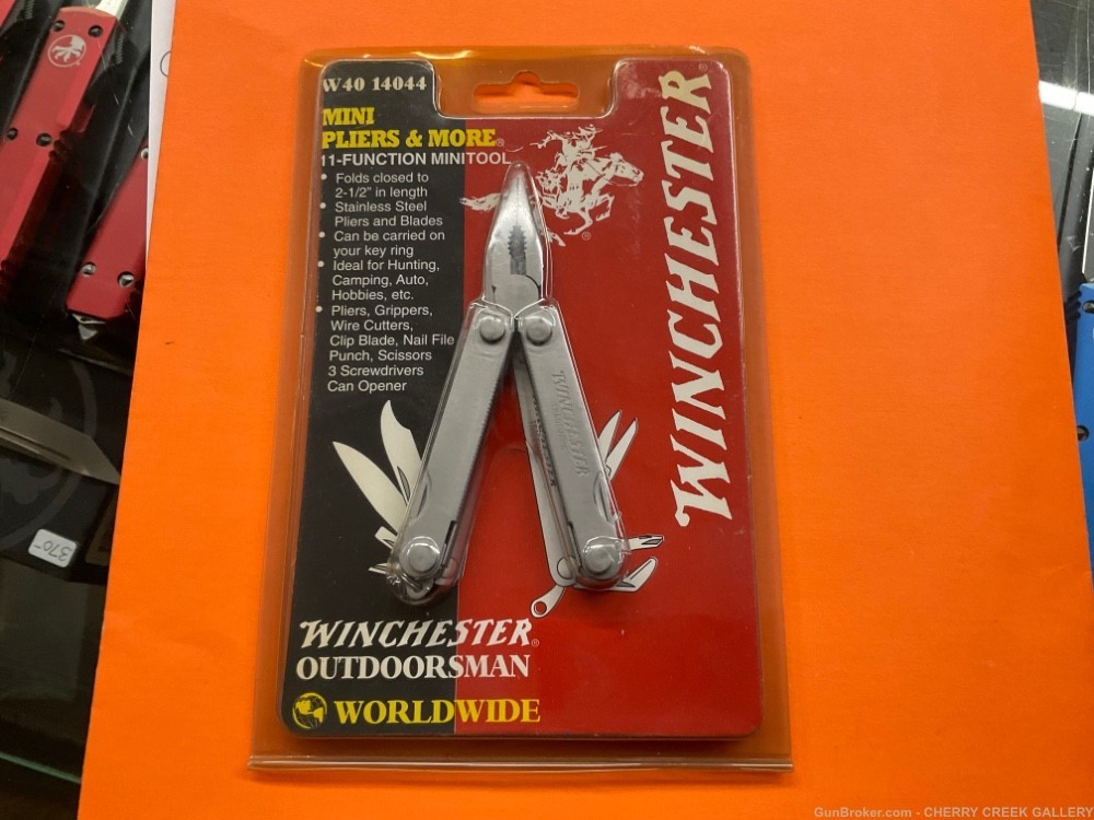 Vintage NEW WINCHESTER multi tool knife box pliers screwdriver keychain -img-0