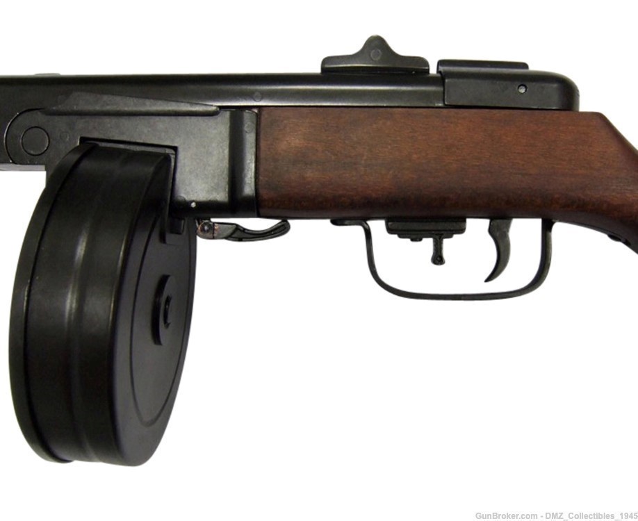 WW2 WWII Soviet Russian Submachine Gun Non Firing Replica by Denix-img-3