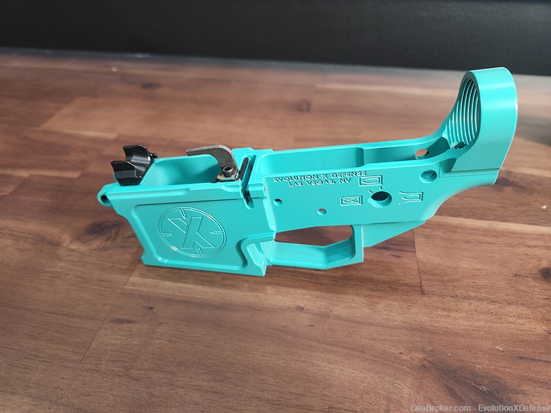 Custom AR 9mm CZ Scorpion magazine build kit Gem Blue KG Gunkote-img-5