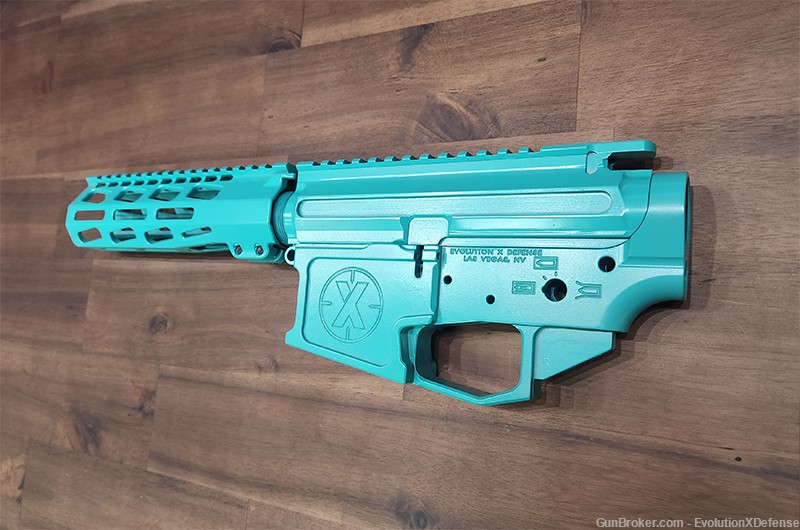 Custom AR 9mm CZ Scorpion magazine build kit Gem Blue KG Gunkote-img-3