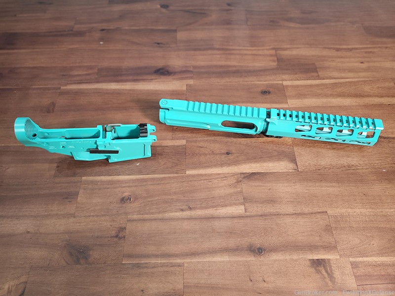 Custom AR 9mm CZ Scorpion magazine build kit Gem Blue KG Gunkote-img-4