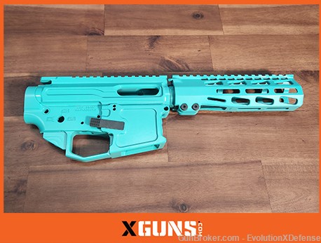 Custom AR 9mm CZ Scorpion magazine build kit Gem Blue KG Gunkote-img-0