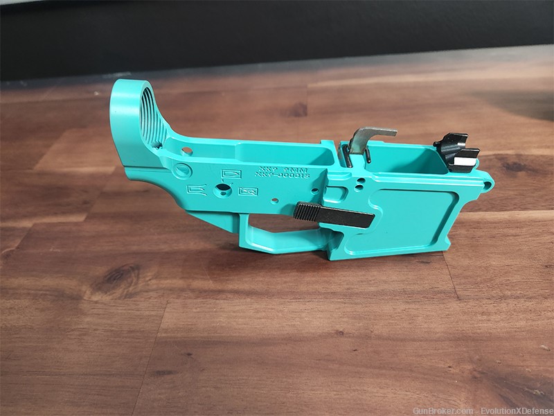 Custom AR 9mm CZ Scorpion magazine build kit Gem Blue KG Gunkote-img-6