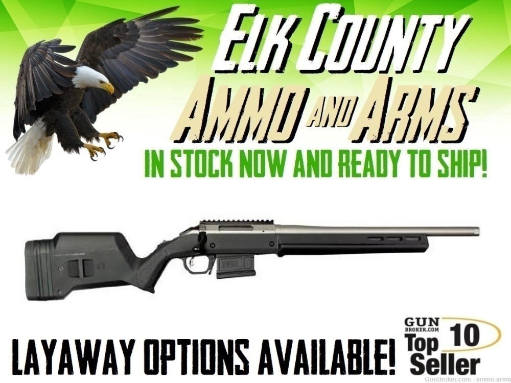 Ruger American Rifle Hunter 18" 6.5 Creed Silver Cerakote 26996-img-0
