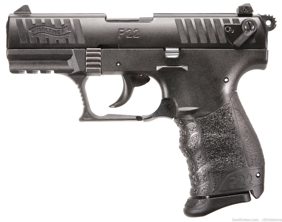 Walther P22Q .22LR 3.4" Bbl Black 10 Round Semi Auto Pistol-img-0