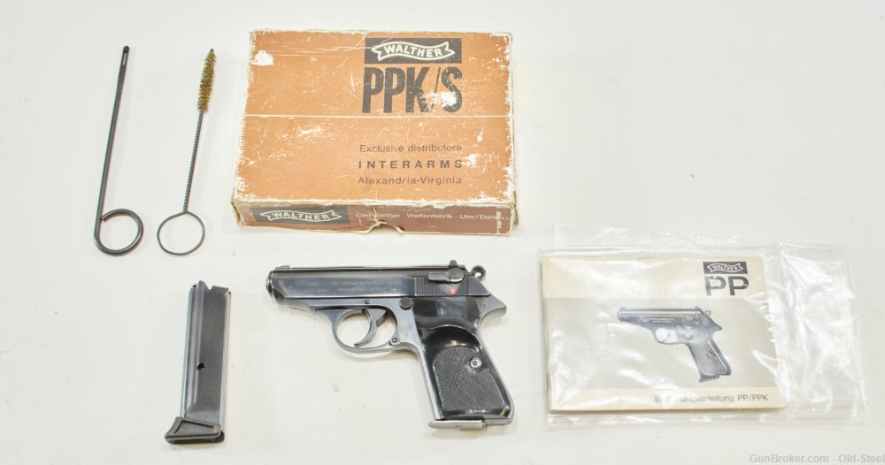 West German Marked Walther PPK/S 22LR Comes W/ Original Box, and Magazines-img-0