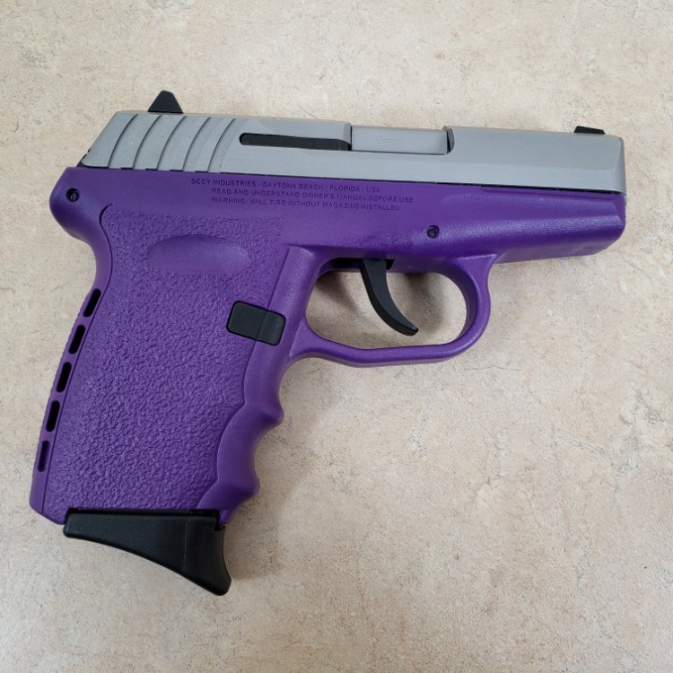SCCY CPX-2 Semi-Auto 9mm Pistol w/ 1 Magazine Purple Stainless-img-13