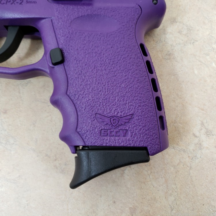 SCCY CPX-2 Semi-Auto 9mm Pistol w/ 1 Magazine Purple Stainless-img-1