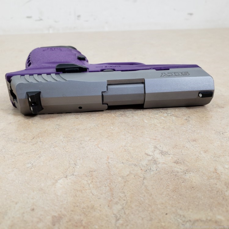 SCCY CPX-2 Semi-Auto 9mm Pistol w/ 1 Magazine Purple Stainless-img-9
