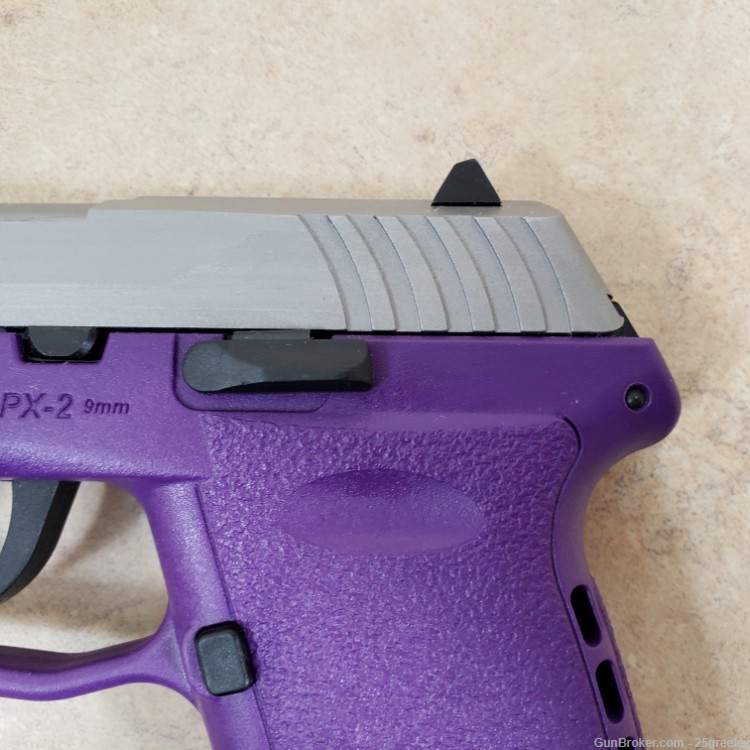 SCCY CPX-2 Semi-Auto 9mm Pistol w/ 1 Magazine Purple Stainless-img-2