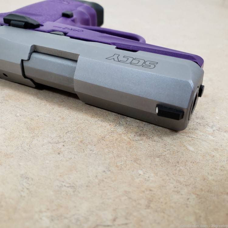 SCCY CPX-2 Semi-Auto 9mm Pistol w/ 1 Magazine Purple Stainless-img-8