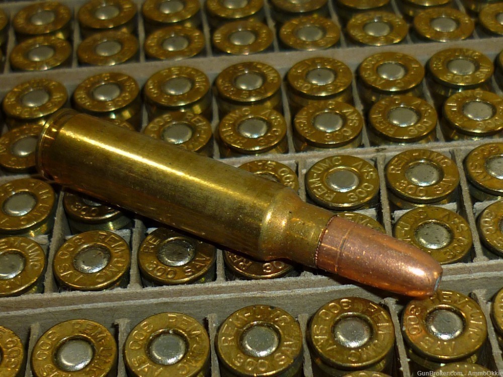 20rd - KLEANBORE 300 SAVAGE - Remington - 180gr Mushroom - Late 1950s-img-11