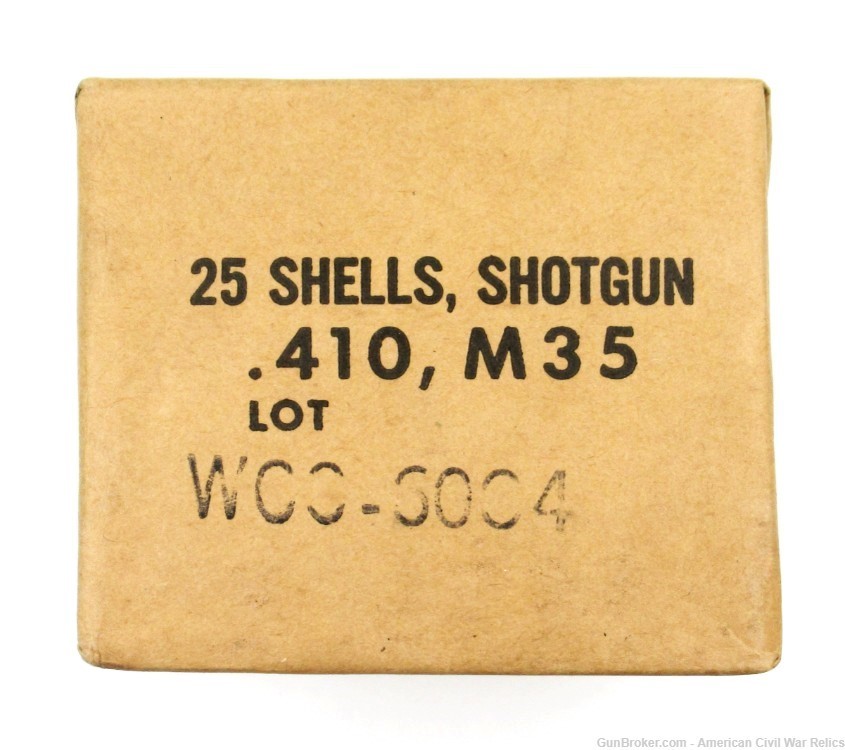 Full/Sealed Box of 25 Aluminum .410 Survival Shotshells M35 US Military WCC-img-2