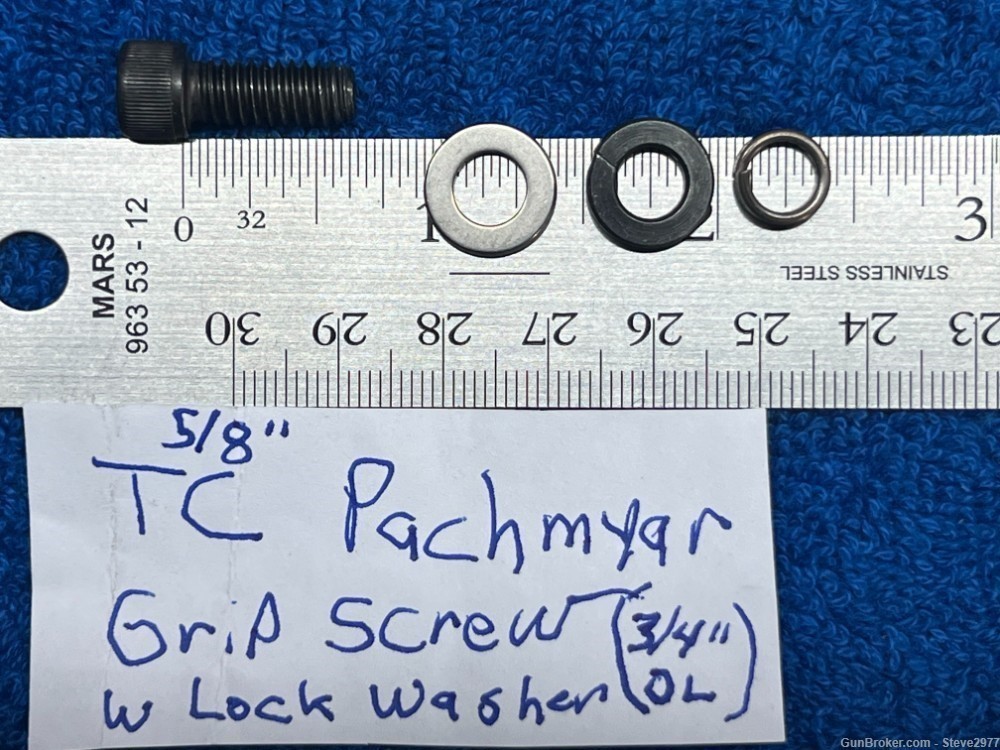 5/8" Thompson Contender Pachmayr Pistol Grip Bolt (Black) with Lock Washer-img-7