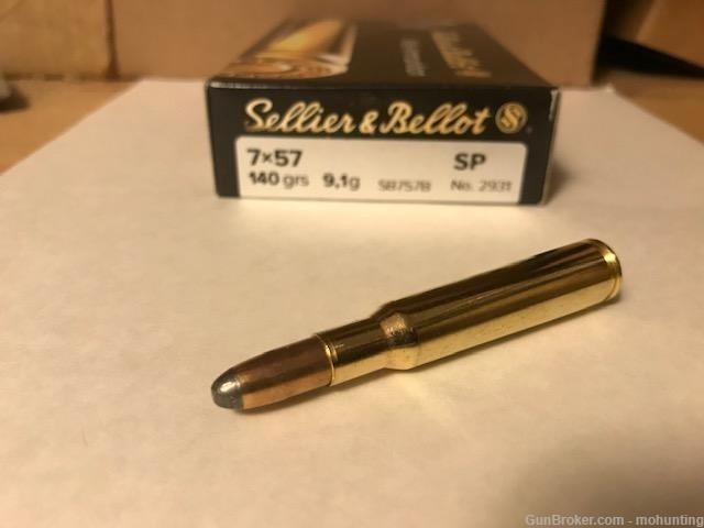 S&B 7x57 7mm Mauser 140gr SP 100 Rounds-img-0