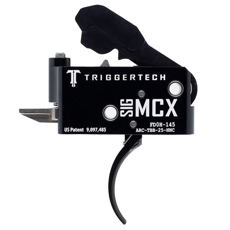TriggerTech MCX Two Stage Blk/Blk Adaptable Curved 2.5-5.0 lbs Trigger-img-0