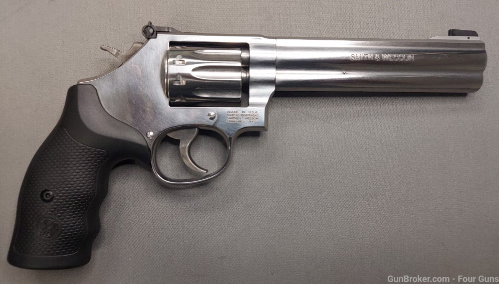 Smith & Wesson 617-6 K-Frame 22LR 6" 10-RD Revolver 160578-img-1