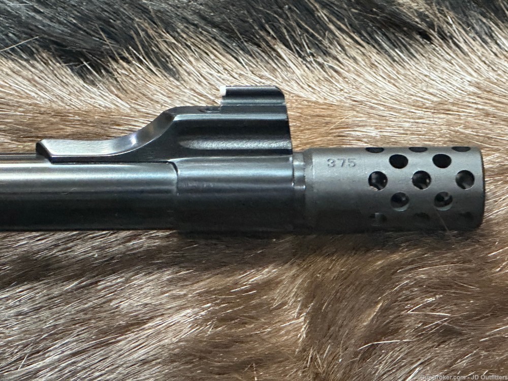 FREE SAFARI, NEW RUGER M77 HAWKEYE AFRICAN 375 RUGER W/ BRAKE-img-6