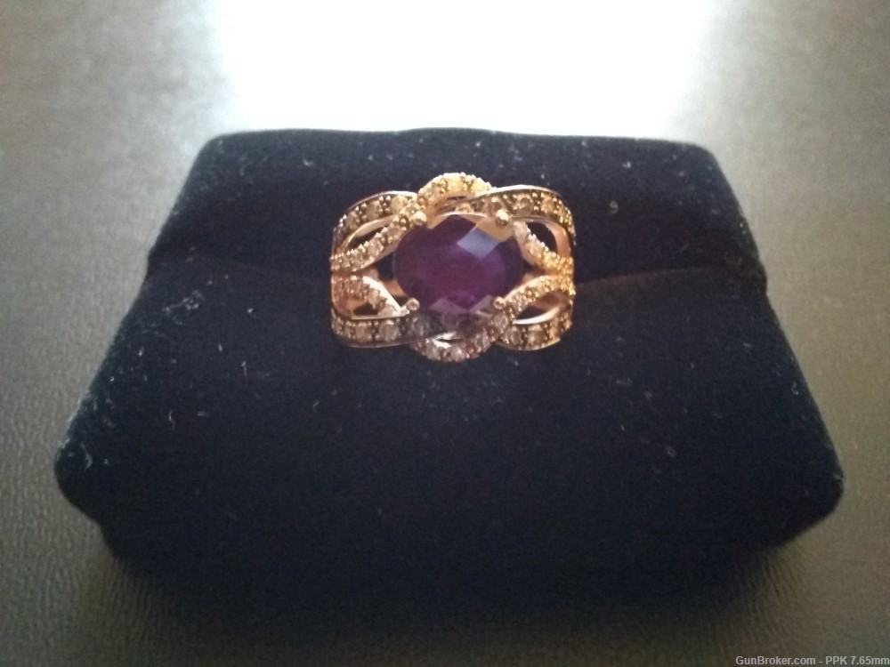 Le Vian Ladies Rhodolite & Diamond Ring -img-0