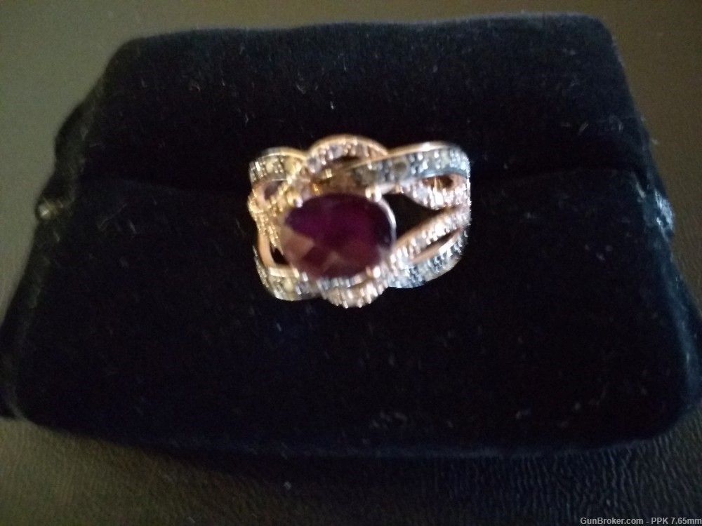 Le Vian Ladies Rhodolite & Diamond Ring -img-1