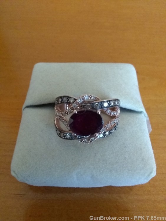 Le Vian Ladies Rhodolite & Diamond Ring -img-4