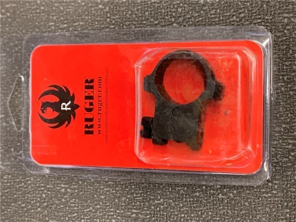 Ruger Scope Ring Extra High 1.187 Blued-img-0