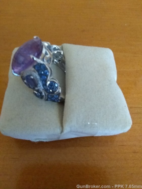 Le Vian Ladies Amethyst, Iolite, Sapphire & Diamond Ring-img-5