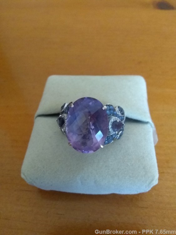 Le Vian Ladies Amethyst, Iolite, Sapphire & Diamond Ring-img-4
