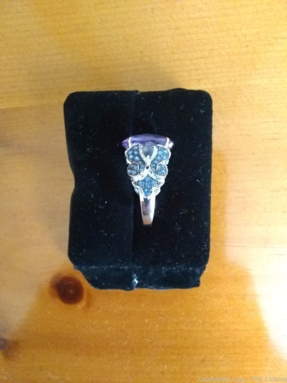 Le Vian Ladies Amethyst, Iolite, Sapphire & Diamond Ring-img-1