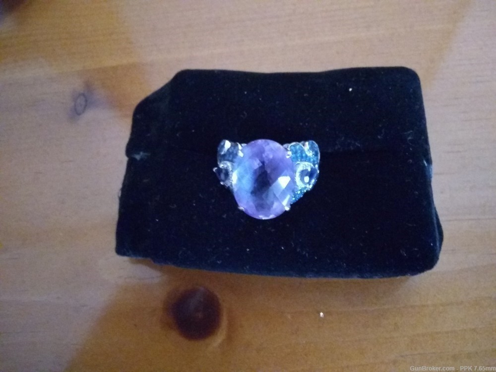 Le Vian Ladies Amethyst, Iolite, Sapphire & Diamond Ring-img-0