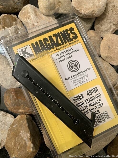SINGLE Fits High Standard Late NON MILITARY MAGAZINE Mag USA MADE22LR10RD22-img-0