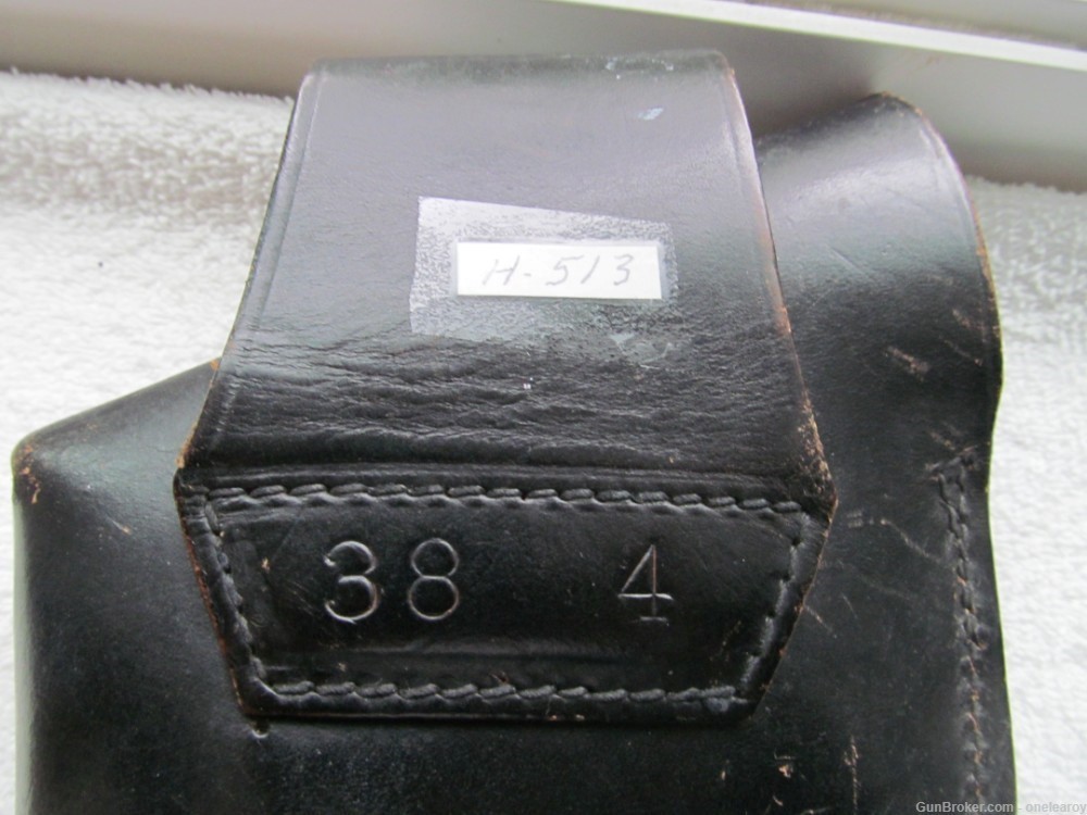 Vintage Black Right Hand Holster for 4" S&W Model 10-img-2