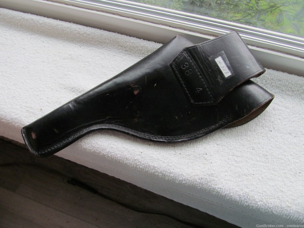 Vintage Black Right Hand Holster for 4" S&W Model 10-img-1
