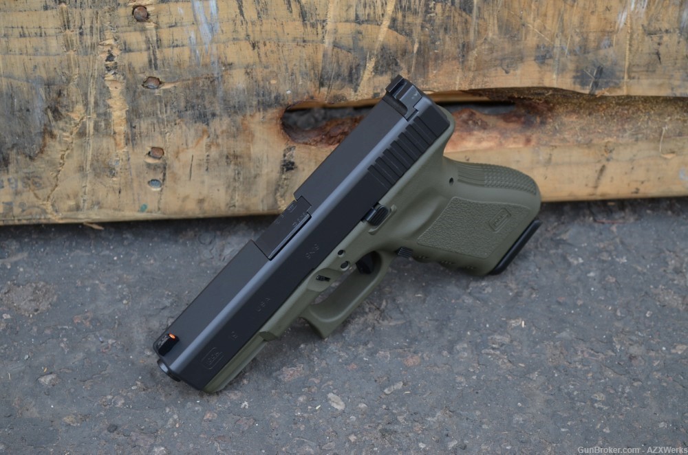 Glock 19 G3 X-Werks OD Green Trijicon HD Night Sights Gen 3 9mm-img-4