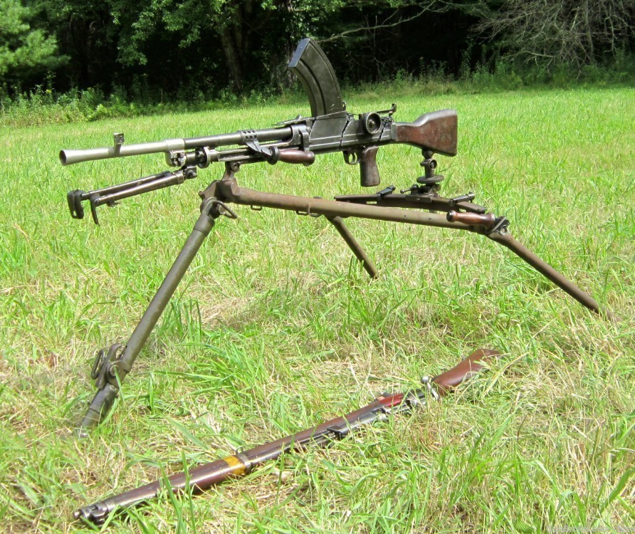 Bren Mark I full parts kit w/Mk1 tripod & early AA SMLE rig; $1k/month-img-1