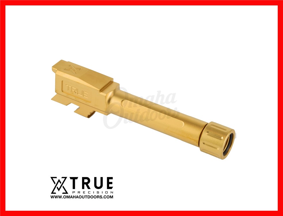 True Precision Threaded Barrel Glock 43 Gold TiN TP-G43B-XTG-img-0