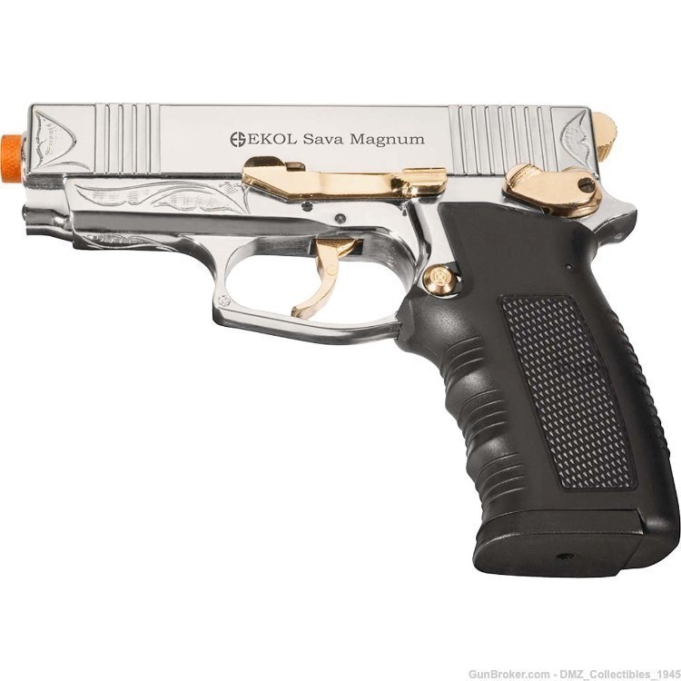 Sava Magnum 9mm Front Firing Semi Auto Blank Gun Pistol-img-0