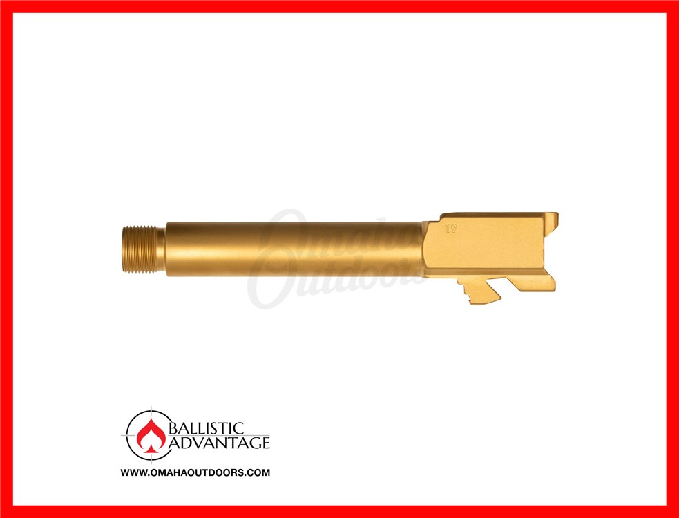 Ballistic Advantage Premium Glock 19 Threaded Barrel Gold BAPSG195T1G-img-0